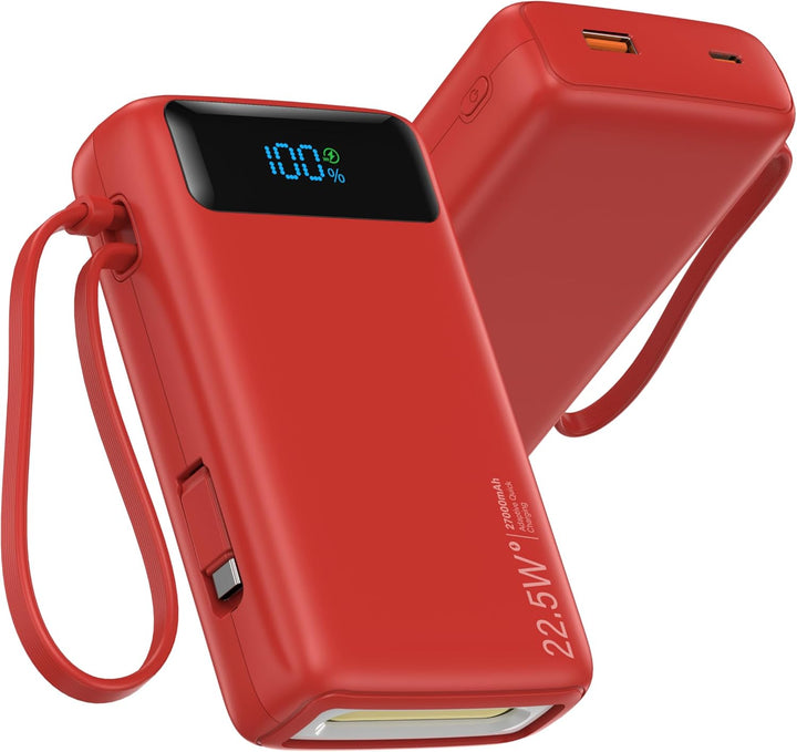 Cargador portátil, 27000 mAh 22.5 W, cargador de batería de carga r...