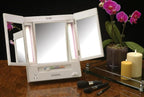 JERDON Espejo de maquillaje iluminado con aumento 5X - Blanco - JGL9W