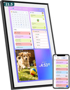 Calendario digital de 21.5" con recompensas de tareas, pantalla táctil y