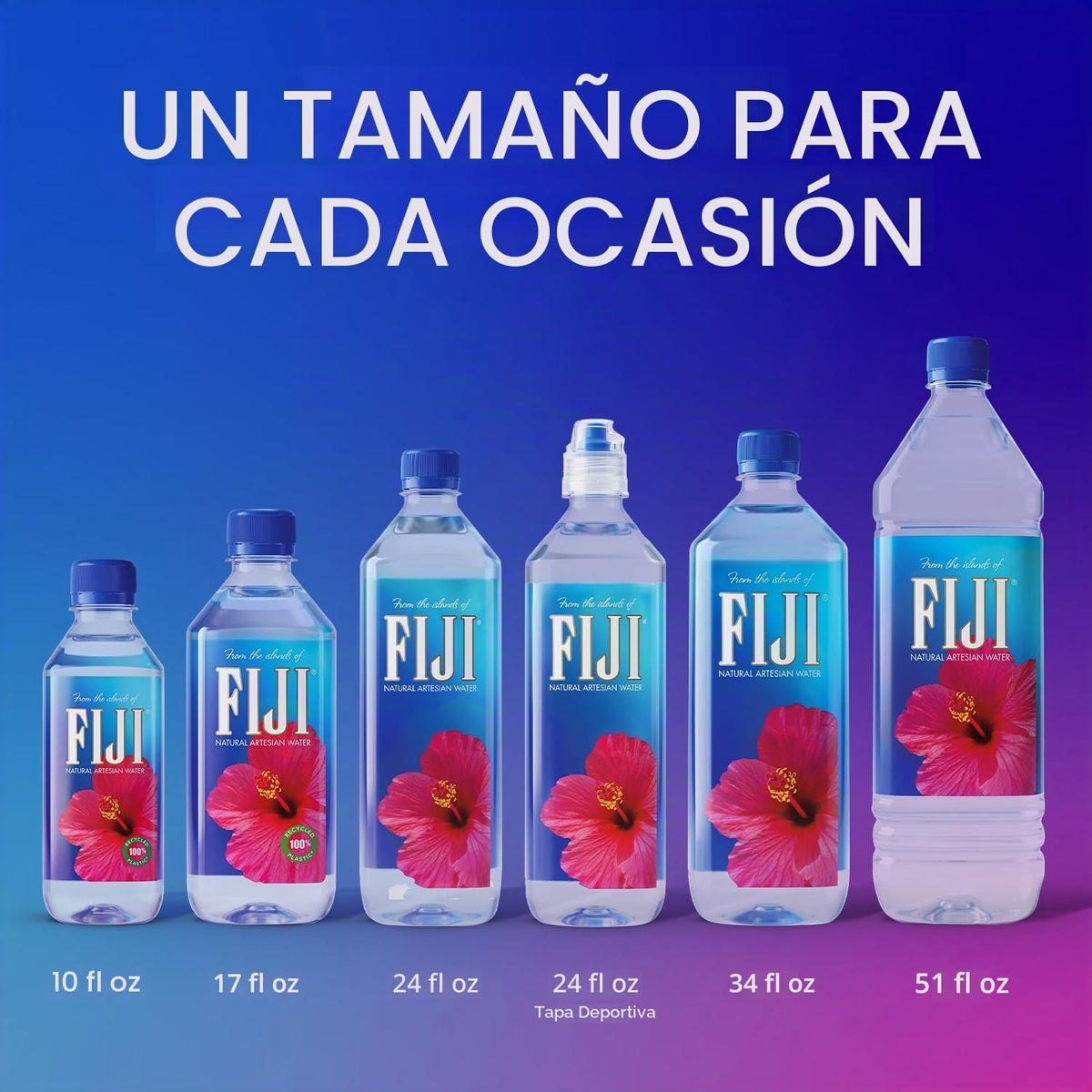 FIJI Agua embotellada artesanal natural, 1 litro / 33.8 onzas líquidas