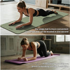 Esterilla de yoga plegable (0.47 pulgadas) para entrenamiento en casa, cómoda y duradera, gruesa y portátil, antideslizante, alfombrilla de pilates gruesa, uso al aire libre, meditación, viajes