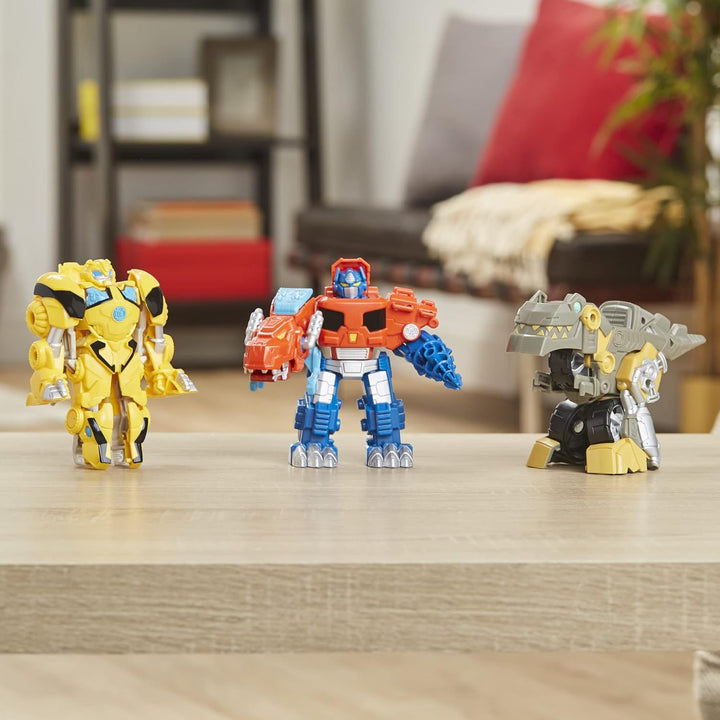 Transformers Playskool Primal Team-Up - Paquete de 3 con figuras de...
