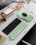 Juego de alfombrilla ergonómica para mouse con reposamuñecas y