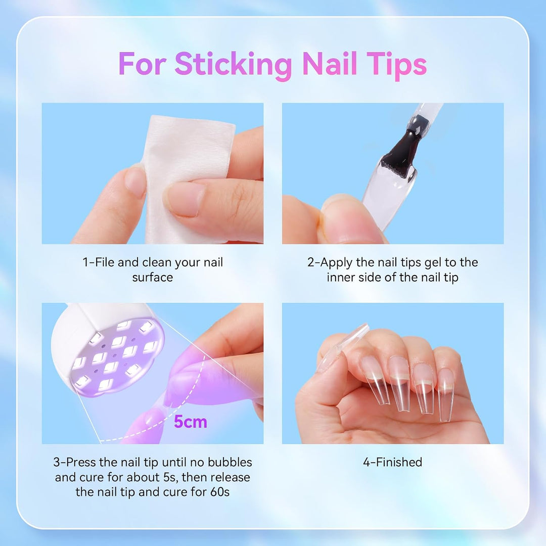 Makartt Lámpara de Uñas UV LED - Luz UV de Cuello de Cisne para Uña...