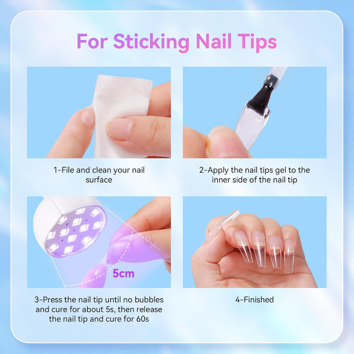 Makartt Lámpara de Uñas UV LED - Luz UV de Cuello de Cisne para Uña...