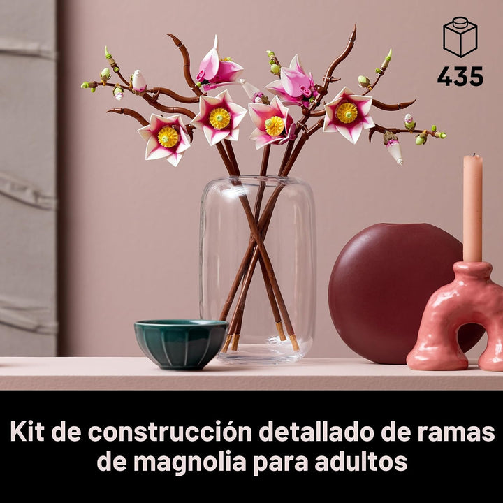 LEGO Botanicals Magnolia Branches - Juego de construcción para adul...
