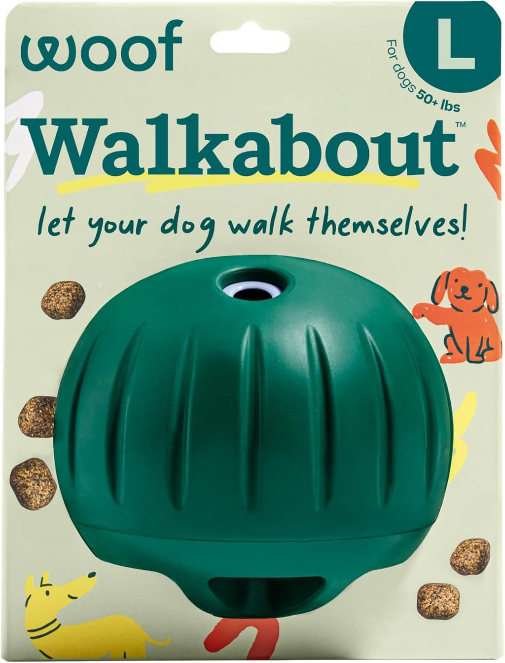 WOOF Walkabout - Rompecabezas para perros, juguete de alimentación lenta