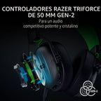 Razer BlackShark V3 X HyperSpeed Auriculares inalámbricos para juegos para