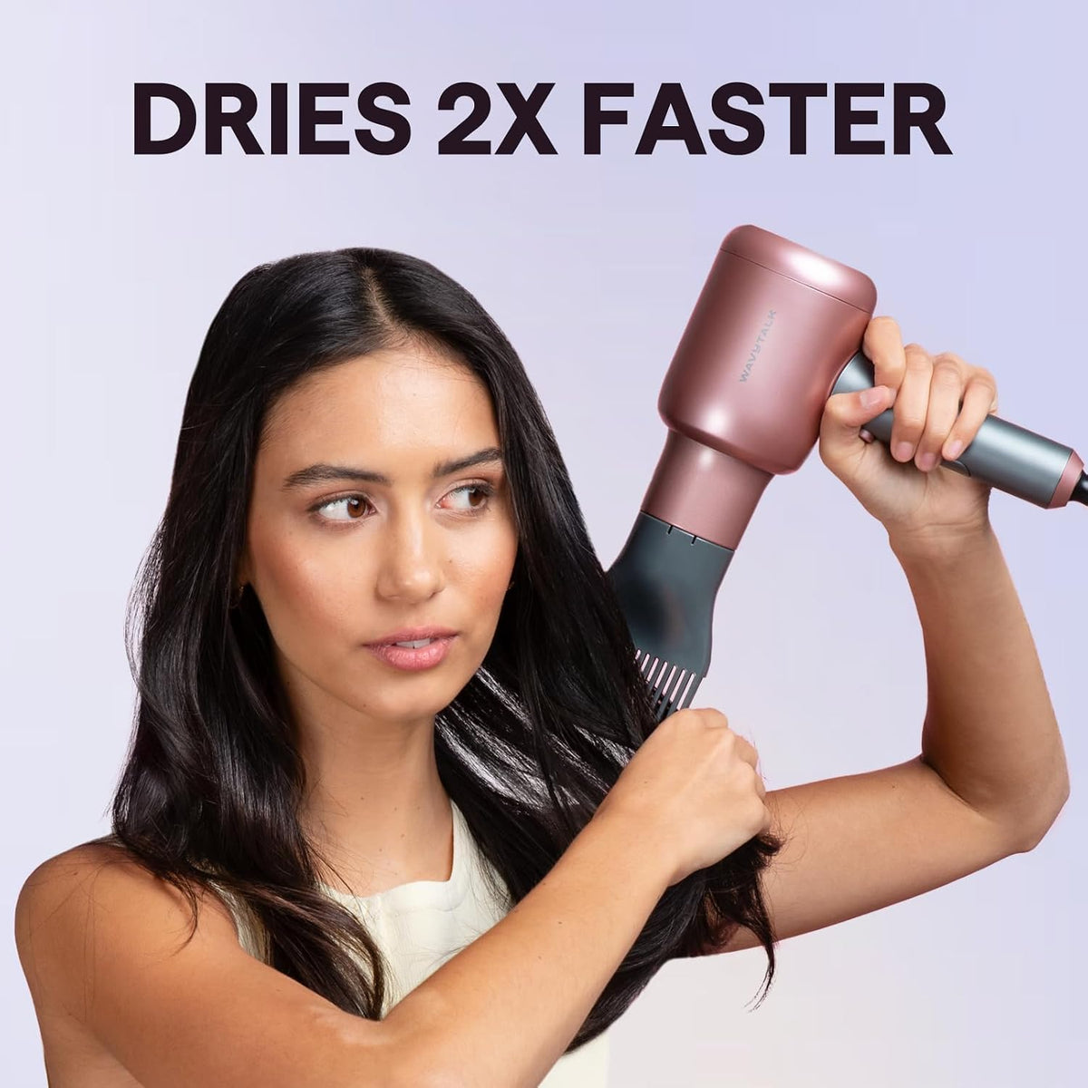 Wavytalk Secador de pelo iónico soplado y spray protector de calor para cabello 1.69 onzas líquidas
