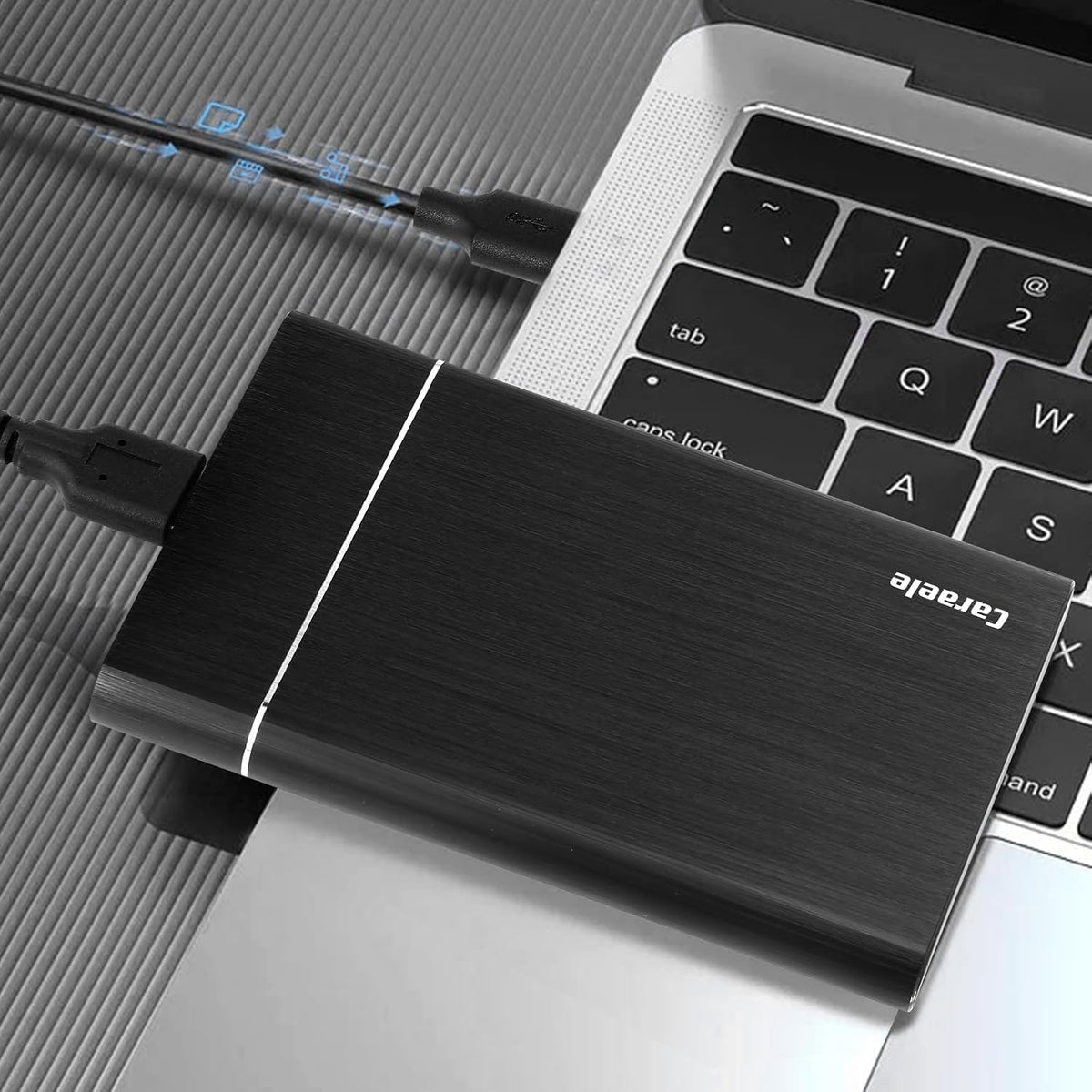 Disco Duro Externo Portátil 500GB USB 3.0 HDD Móvil para PC, Mac, Desktop, Laptop, Mac, Chromebook, Xbox One, Xbox 360, PS4 (Negro)