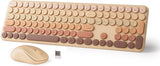 Combo de teclado y mouse inalámbricos, tamaño completo de 110 tecla...
