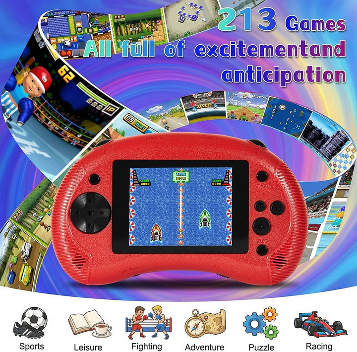 Juego de mano para niños, pantalla HD de 3.2 pulgadas con 213 video...