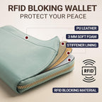 Organizador de documentos de viaje - Cartera RFID para pasaporte, estuche porta-familia, muñequera con identificación