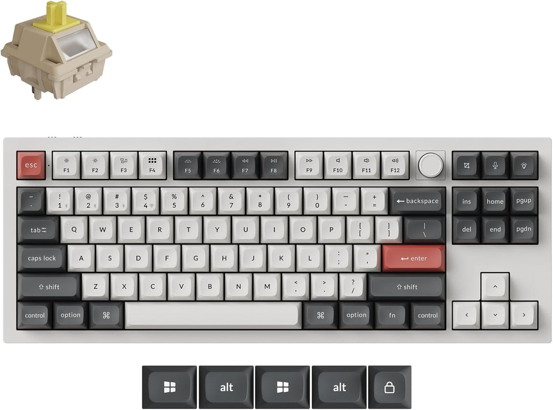 Keychron Q3 Ultra Wireless Mechanical Keyboard 8KHz Polling Rate, T...