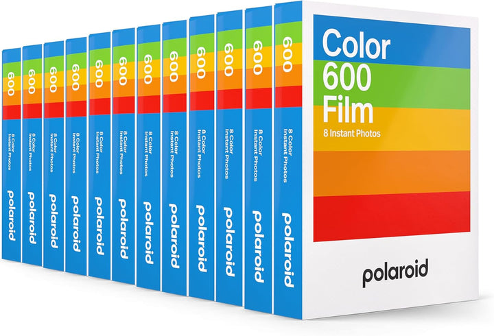 Película de color Polaroid para 600, paquete de 12, 96 fotos (6014)