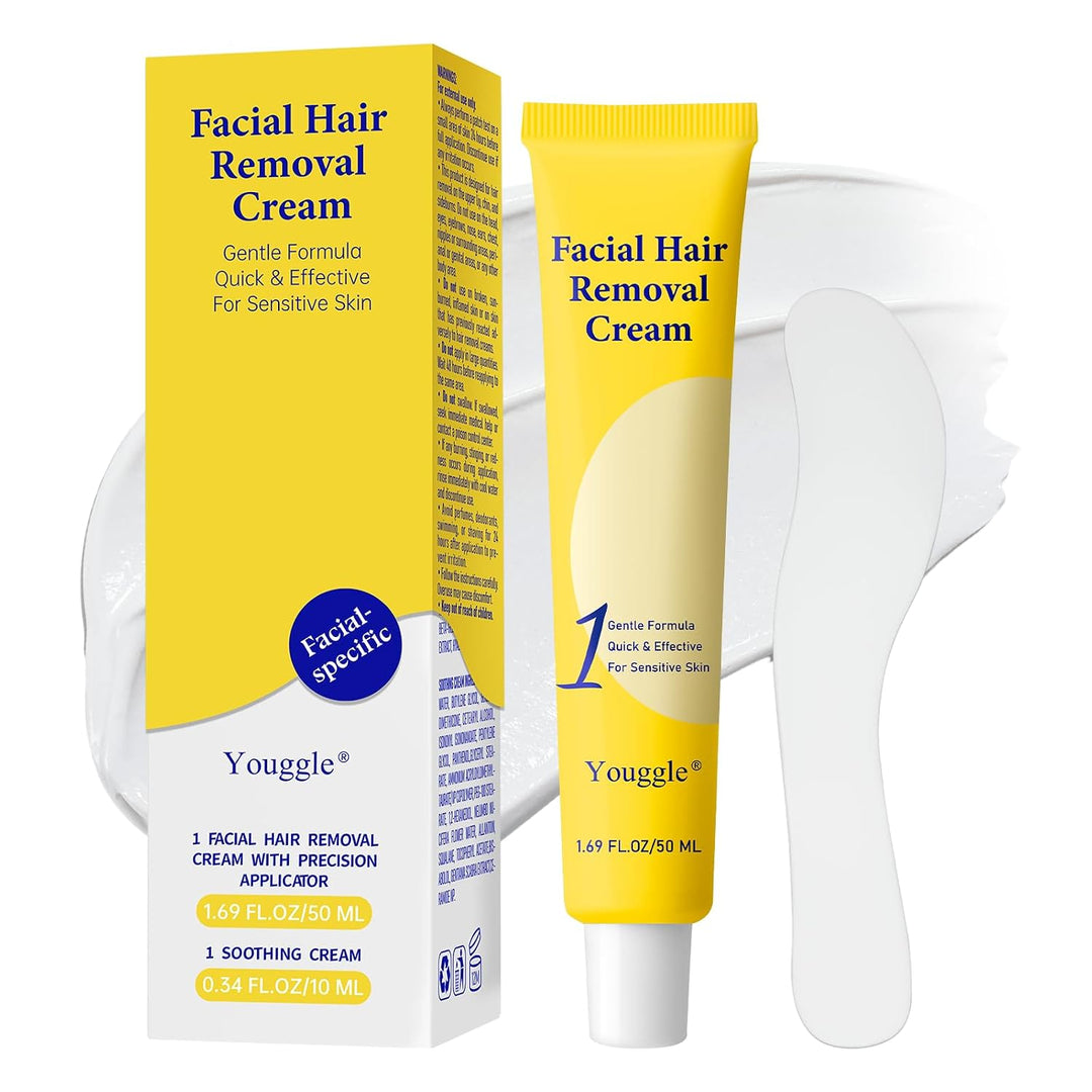 Depilación facial para mujeres, crema depilatoria sin dolor y suave...