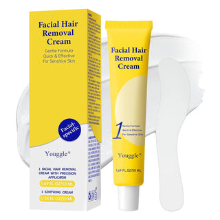 Depilación facial para mujeres, crema depilatoria sin dolor y suave...