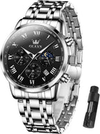 OLEVS Reloj multifunción para hombre, cronógrafo luminoso impermeable con