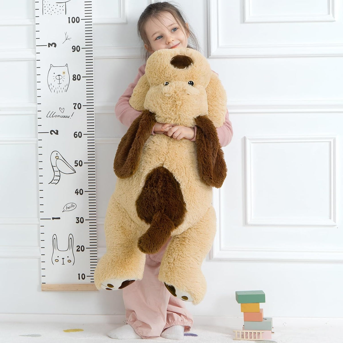 MaoGoLan Peluche de perro gigante, peluche grande de 31 pulgadas