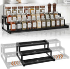 Organizador de especias expandible para gabinete, soporta 17.6 libras por