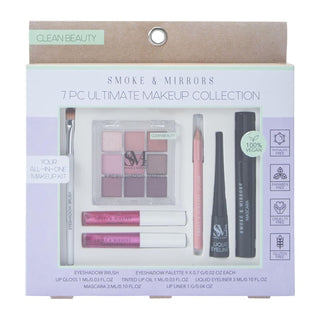 Smoke &amp; Mirrors 7 piezas Ultimate Makeup Collection, Clean Beau...