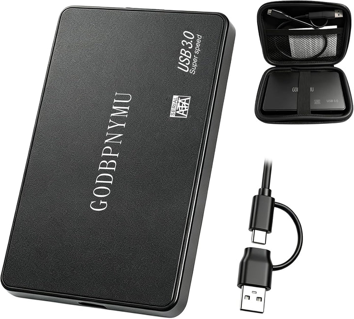 GODBPNYMU Disco duro externo 500GB HDD USB 3.0 Almacenamiento portá...