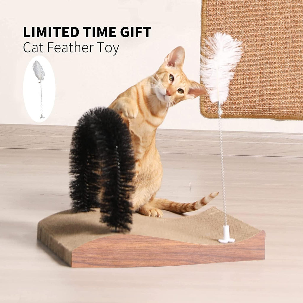 FUKUMARU Cat Self Groomer 2.0 versión, rascador de cara de arco de gato