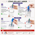 Vasos de vidrio con tapas y pajitas, vaso a prueba de fugas, vaso de café de 24 onzas, vaso de tapa a prueba de fugas, popote de silicona, reutilizable, taza de café helado, batido de café