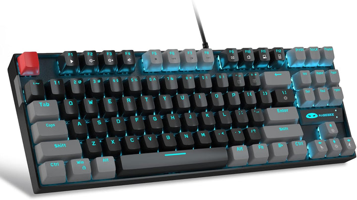 MageGee - Teclado mecánico para juegos 75%, con interruptor rojo, r...