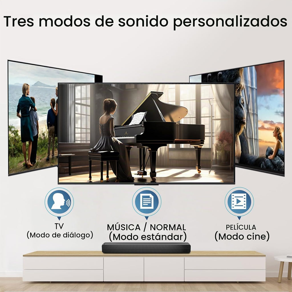 SIMOLIO 737D Plus - Auriculares inalámbricos para ver TV, By-Pass a barra de sonido, modos de diálogo claro y cine, auriculares duales con volumen mejorado Bluetooth para personas mayores, sin demora