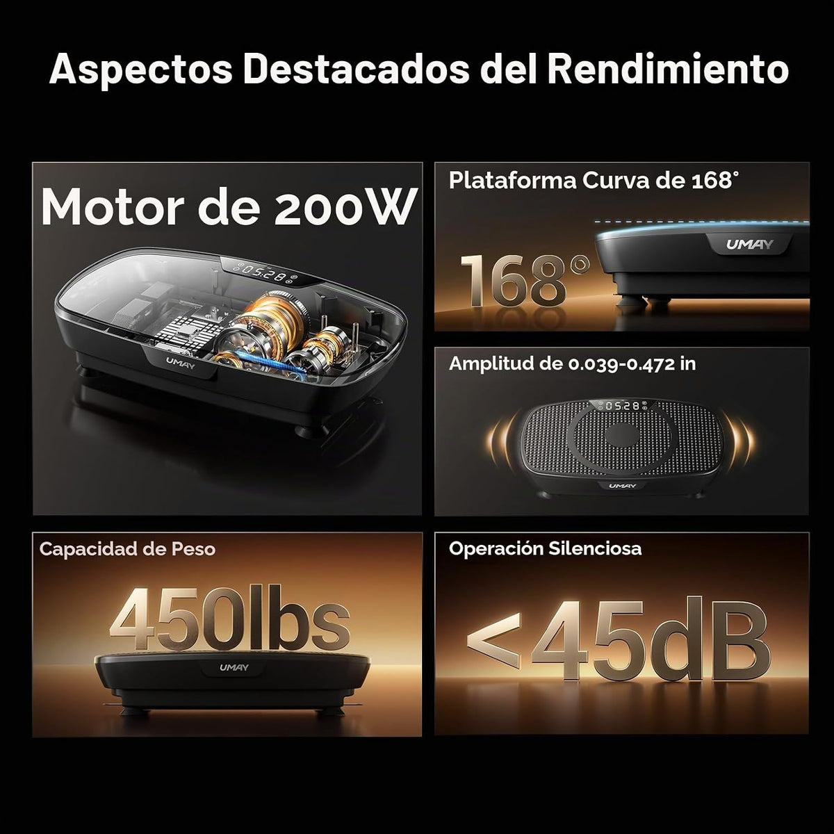 UMAY La máquina curvada del ejercicio de la placa de la vibración 120