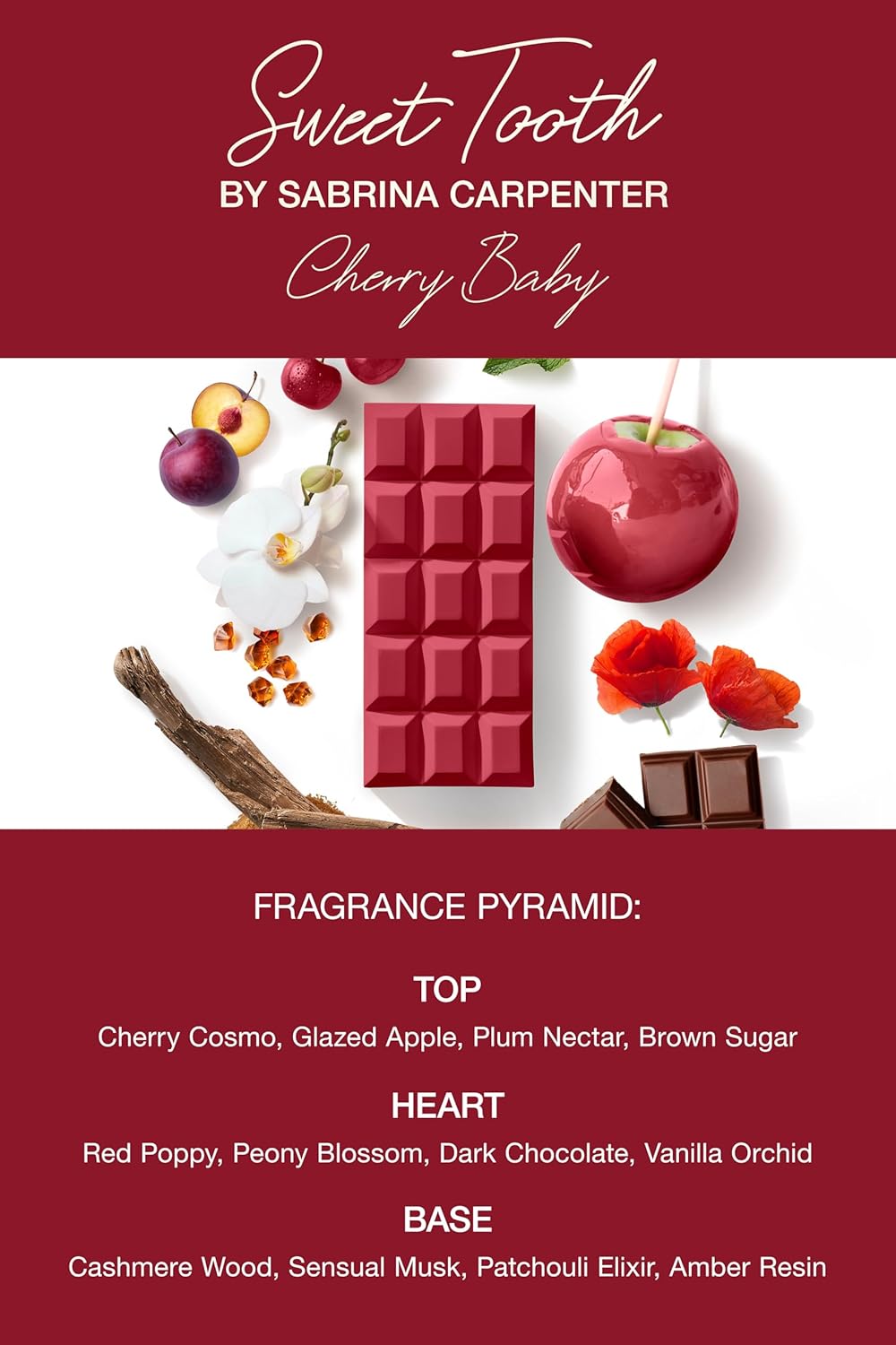 Sabrina Carpenter Sweet Tooth Cherry Baby para mujer Eau de Parfum...