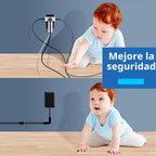 LIDER Extensor de salida protegido contra sobretensiones, 1 USB-A y 1 USB-C, cable de 5 pies, 1625 W