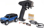 Axial 1/30 SCX30 Ford Bronco 4X4 RTR Rock Crawler a Escala 1/30, Motor Brushed, Azul