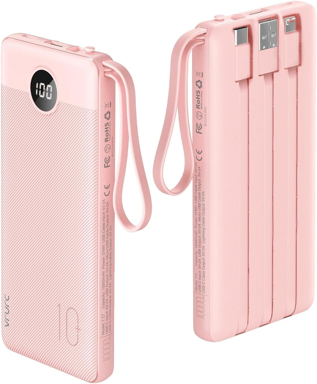 VRURC - Cargador de teléfono portátil, 20W PD de carga rápida portá...