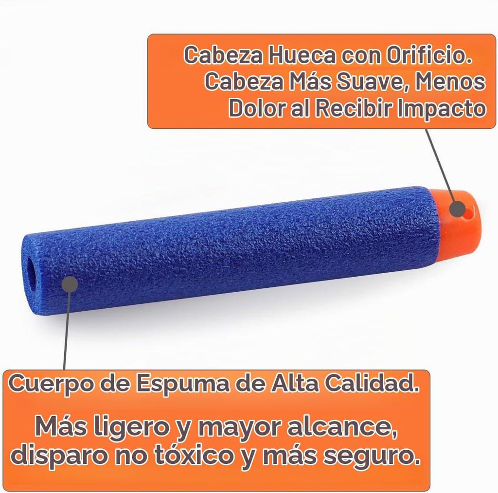 Compatible con Nerf Darts Bullets – Paquete de 1000 piezas de repuesto de dardos compatibles con pistolas Nerf N-Strike Elite Series Suministros de fiesta, paquete de munición de dardos universal para