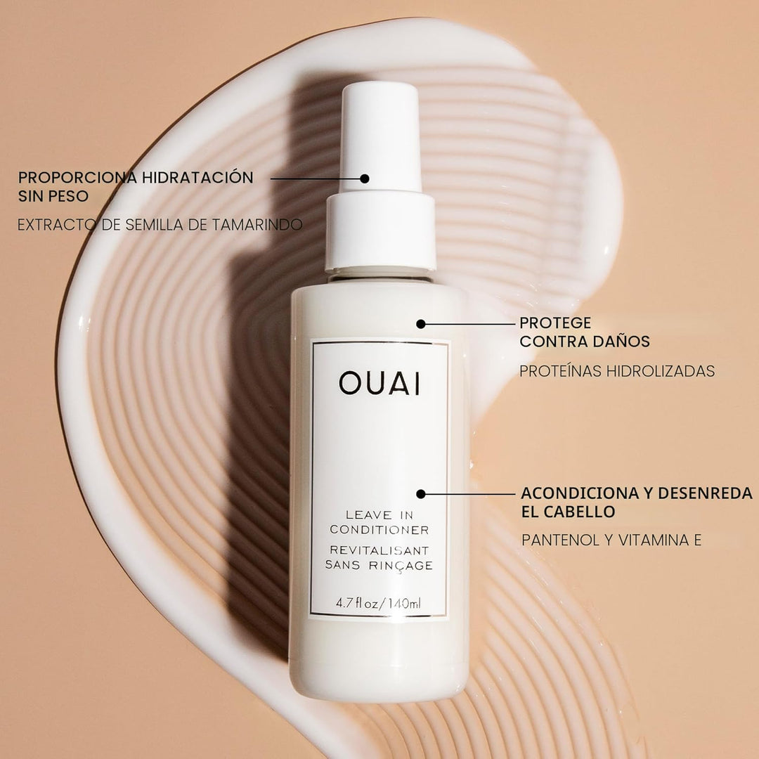 OUAI Acondicionador sin enjuague y protector de calor para el cabel...