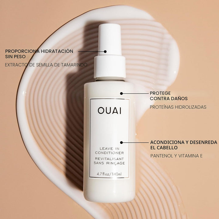 OUAI Acondicionador sin enjuague y protector de calor para el cabel...