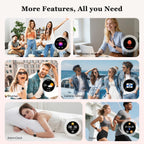 Reloj inteligente para mujer con rastreador de ejercicio: resistente al agua con Bluetooth y respuesta de llamadas, relojes inteligentes para Android/iPhone, digital, reloj inteligente, podómetro