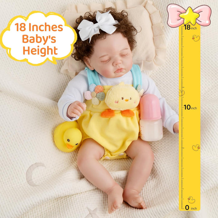 Jirachi Muñecas Reborn de bebé realistas, muñeca de bebé niña de 18...