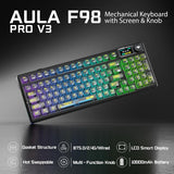 Aula F98Pro V3 - Teclado mecánico inalámbrico con pantalla y perill...