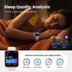 Relojes inteligentes para mujer Android iPhone, reloj inteligente HD de 1.8 pulgadas con Alexa integrado, llamadas Bluetooth, IP68 impermeable, batería de 7 días