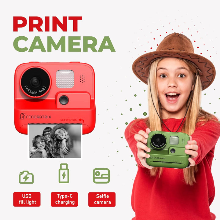 Cámara de impresión instantánea para niños \u2013 Sin necesidad de...