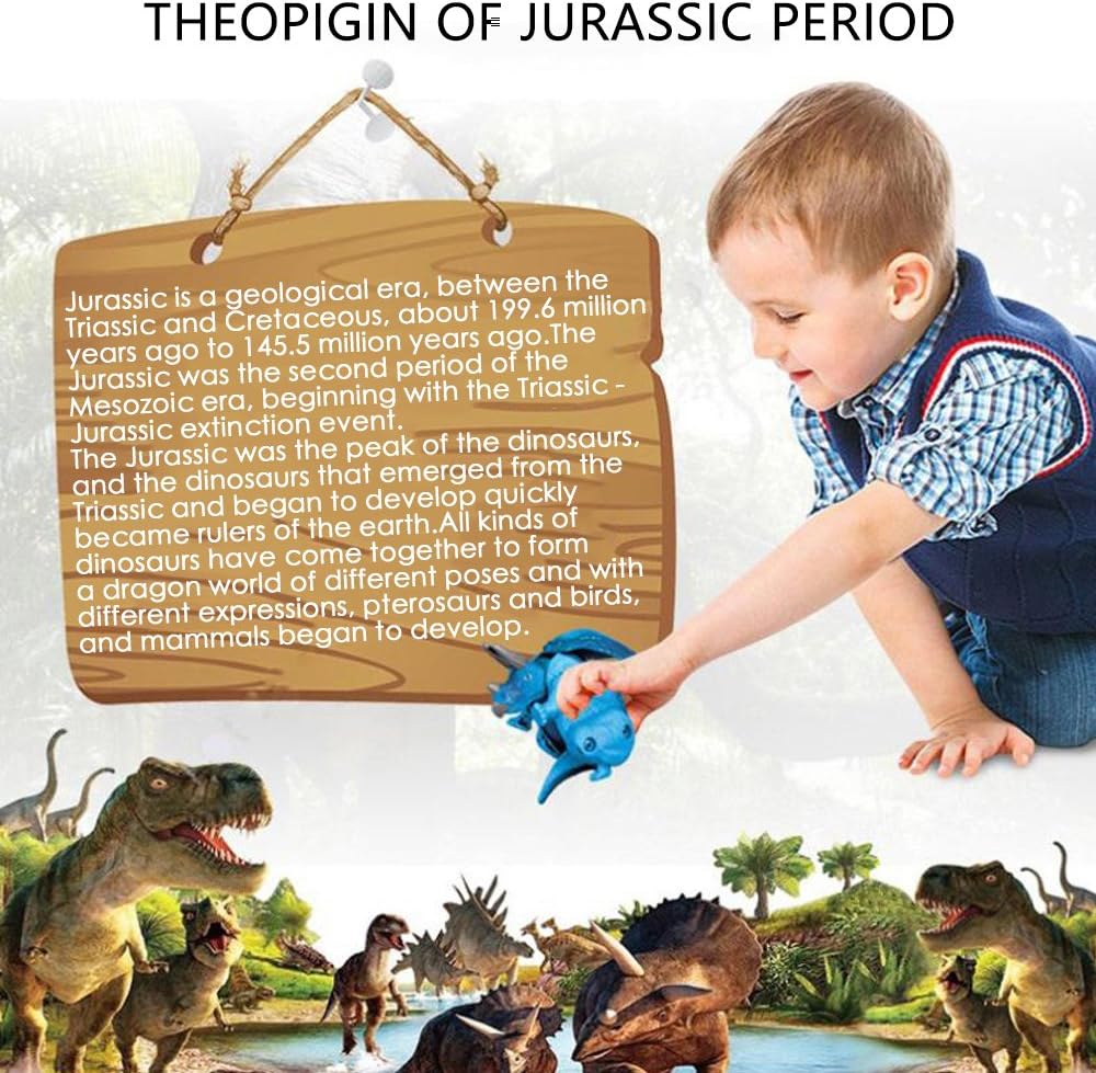 Paquete de 4 Diferentes Huevos de Dinosaurio para Incubar
