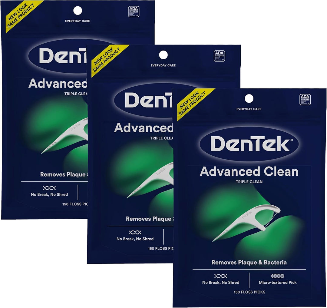 DenTek Triple Clean Advanced Clean - Púas de hilo dental, sin rotur...