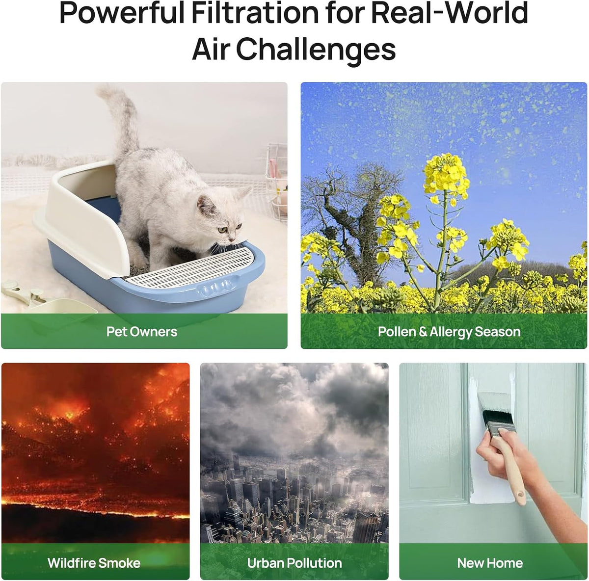 KNKA Filtro de repuesto para purificador de aire genuino APH2500