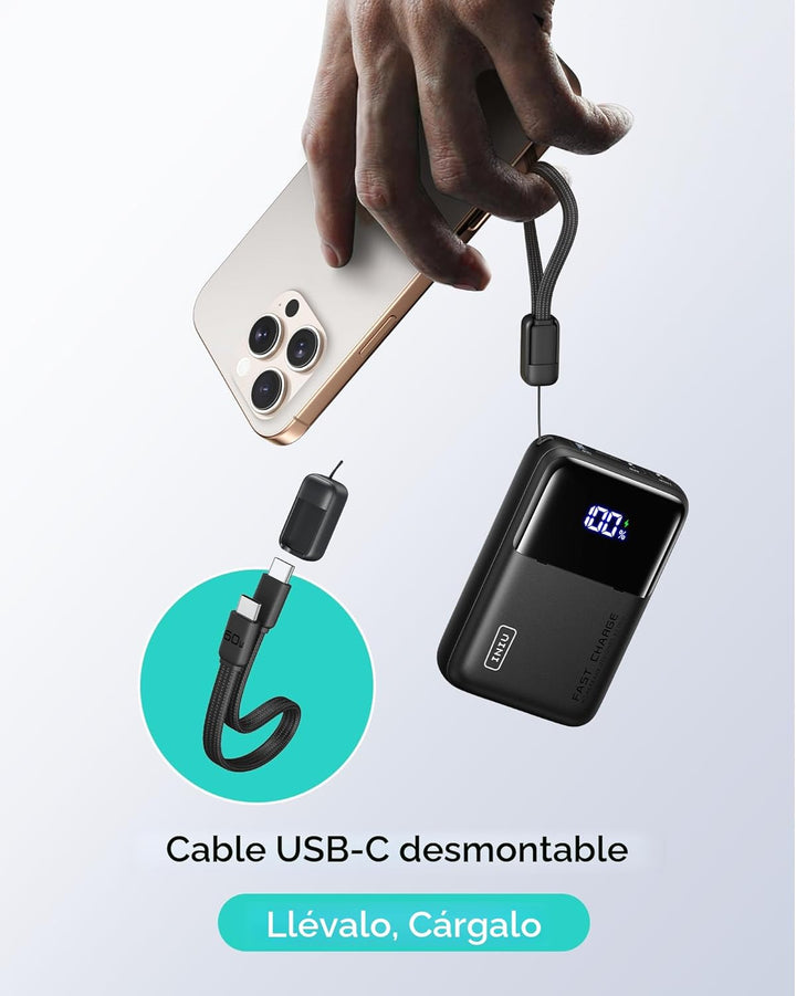 INIU 100W Power Bank, Cargador Portátil de Tamaño Mini 25000mAh de...