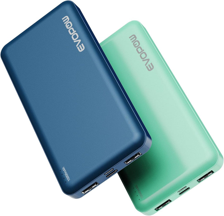 Evopow 10000mAh cargador portátil banco de energía (azul y verde)