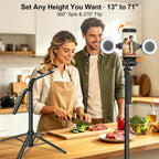 Content Creator Essentials Kit de vlogging para iPhone, trípode y micrófono