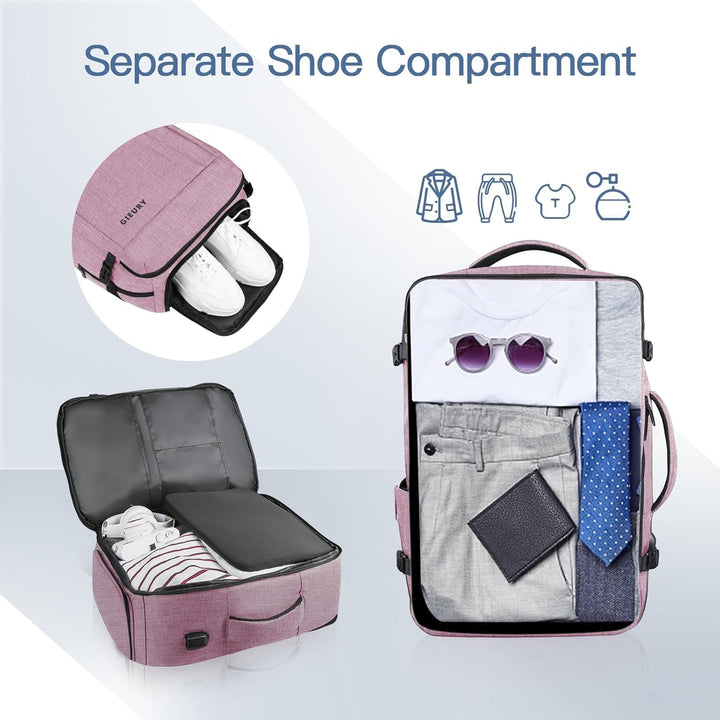 Mochila de transporte, mochila de viaje de 40-50L para hombres y mu...